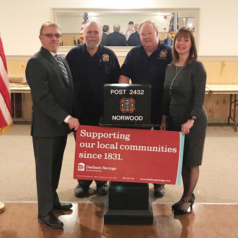 Community Foundation Supports VFW Building Corporation Dedham Savings