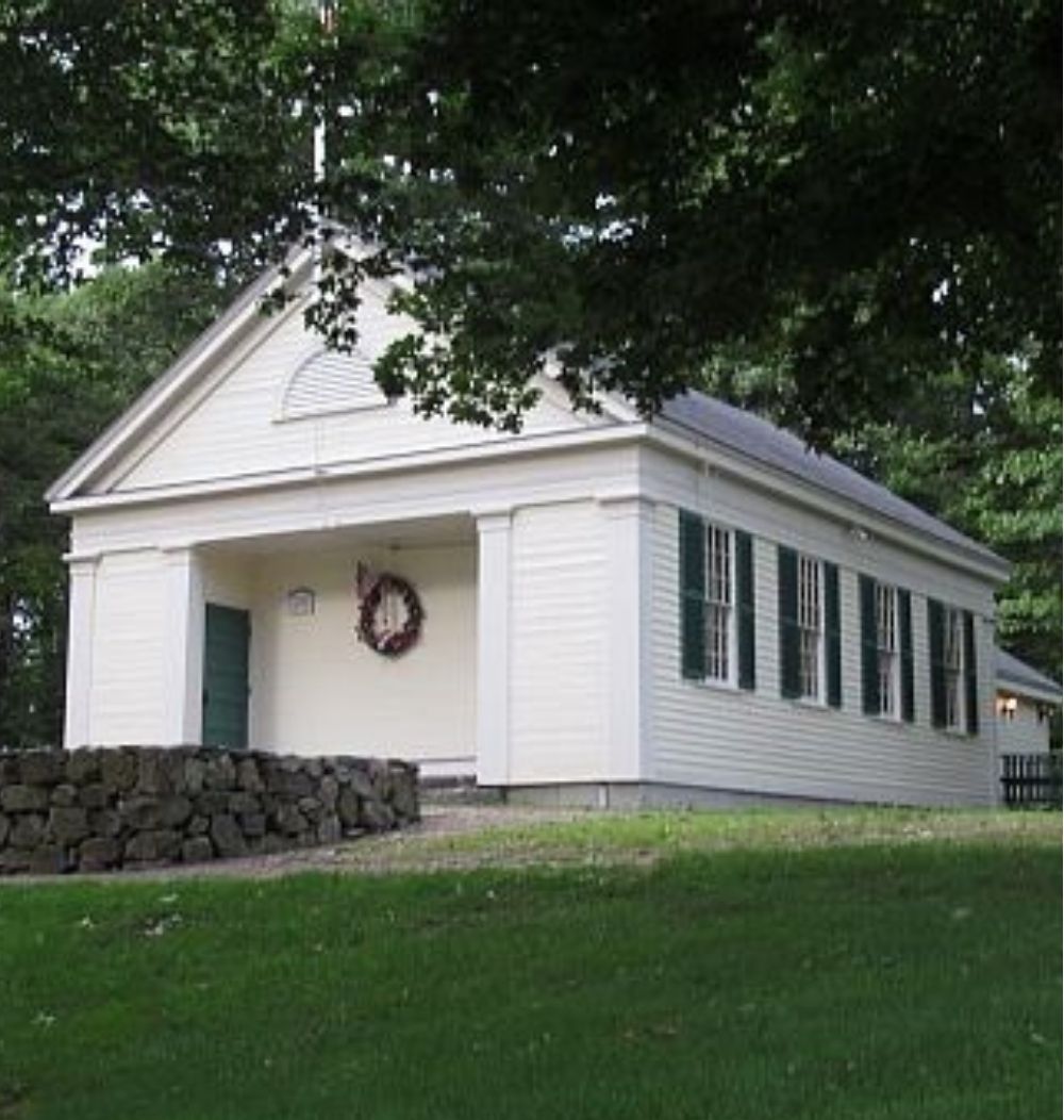 An image of the Fischer School, headquarters of Westwood Historical Society